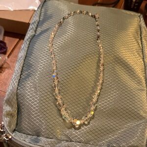Vintage Elegant Crystal OBE Beaded Necklace